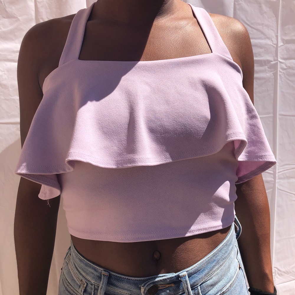 Lavender Crop Top